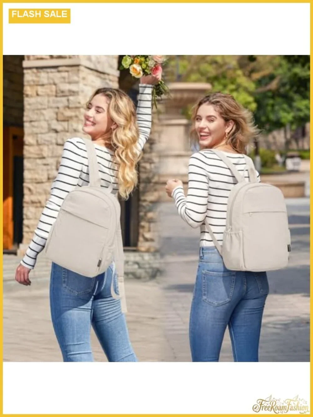 G4Free Women's Water-Resistant Hiking Mini Backpack with Adjustable Straps, 15L